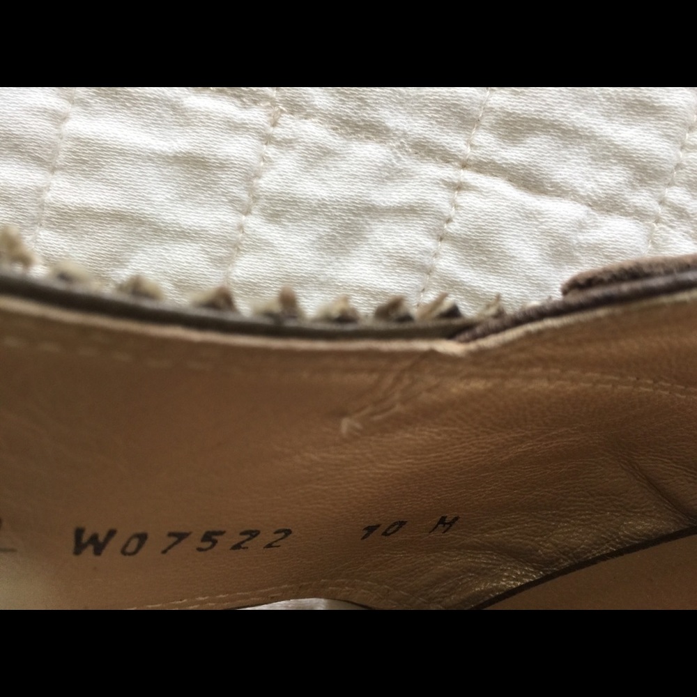 Stuart Weitzman olive raffia rope wedge sandals - Picture 12 of 13